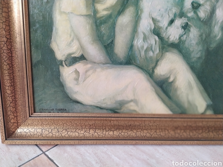 Otros objetos de arte: Cuadro vintage de Francisco Ribera 62 x 66cm - Foto 7