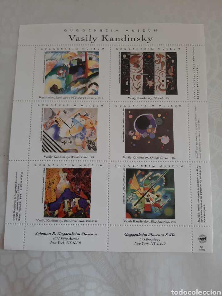 Otros objetos de arte: VASILY KANDINSKY GUGGENHEIM MUSEO - Foto 1