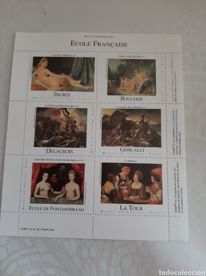 Otros objetos de arte: MUSEO LOUVRE PARIS FRANCIA ESCUELA FRANCESA - Foto 1