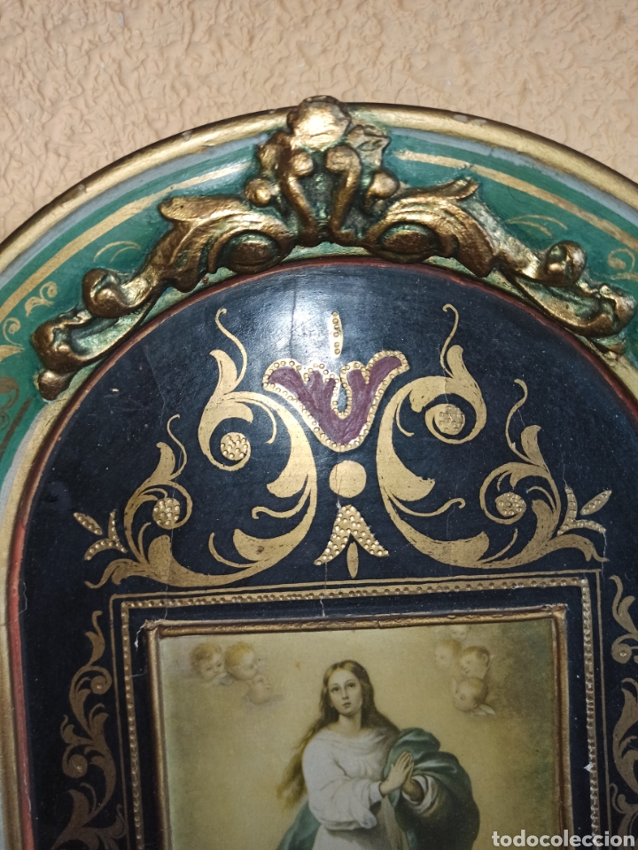 Otros objetos de arte: antiguo retablo madera artesanales. - Foto 3