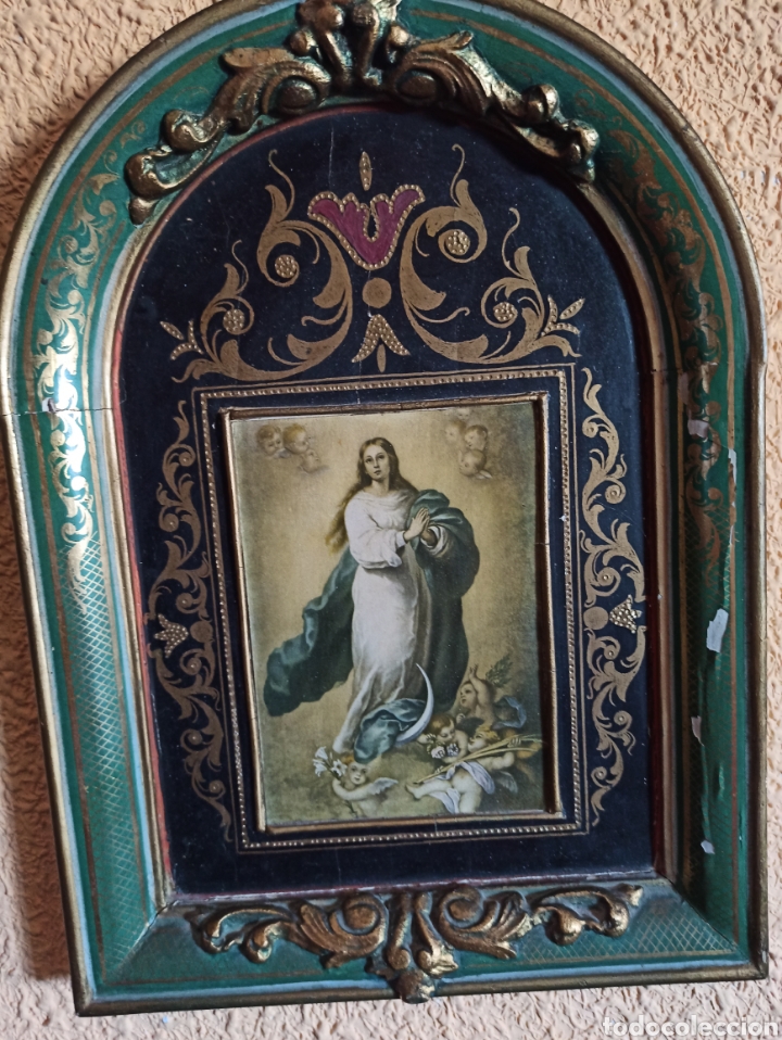 Otros objetos de arte: antiguo retablo madera artesanales. - Foto 4