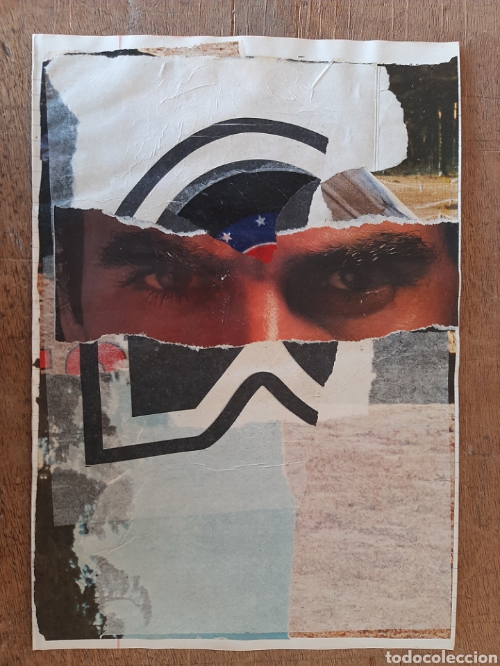 Otros objetos de arte: Collage sobre papel de cuaderno - Foto 1