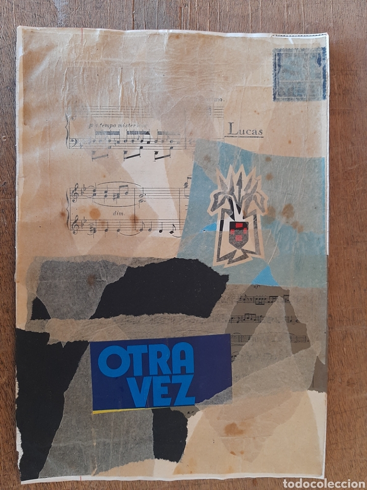 Otros objetos de arte: Collage sobre papel de cuaderno - Foto 1