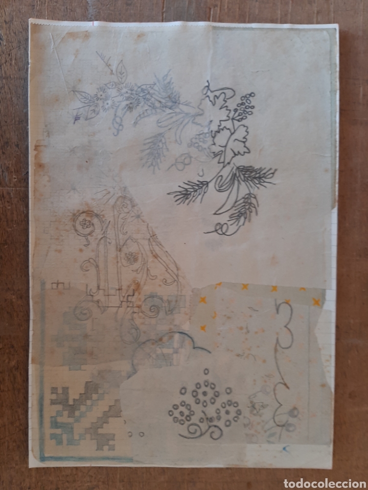Otros objetos de arte: Collage sobre papel de cuaderno - Foto 1