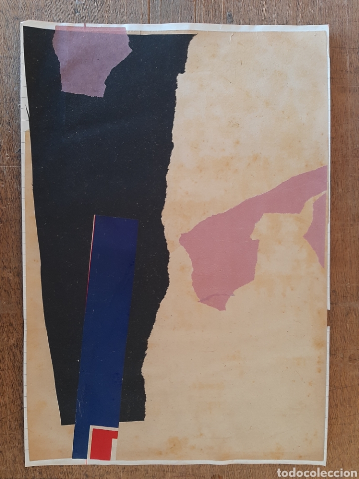 Otros objetos de arte: Collage sobre papel de cuaderno - Foto 1