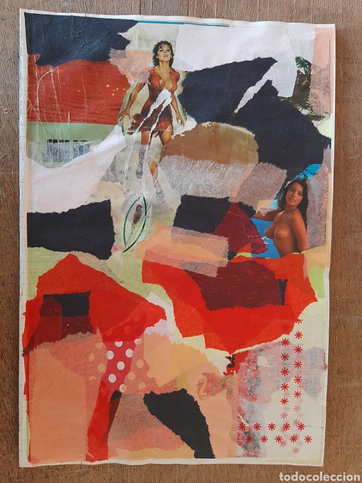 Otros objetos de arte: Collage sobre papel de cuaderno - Foto 1