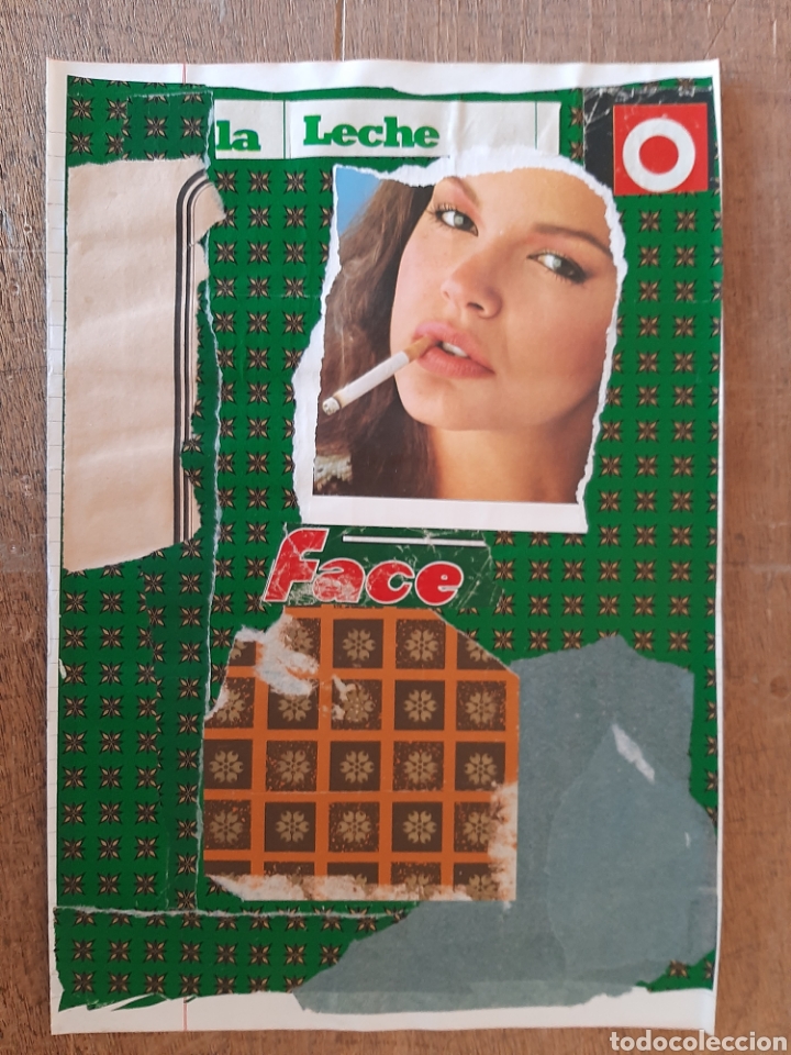 Otros objetos de arte: Collage sobre papel de cuaderno - Foto 1