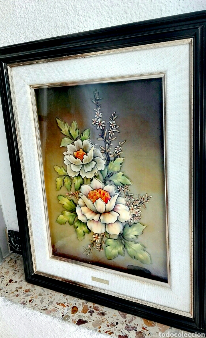 Otros objetos de arte: Cuadro tridimensional de flores - Foto 2