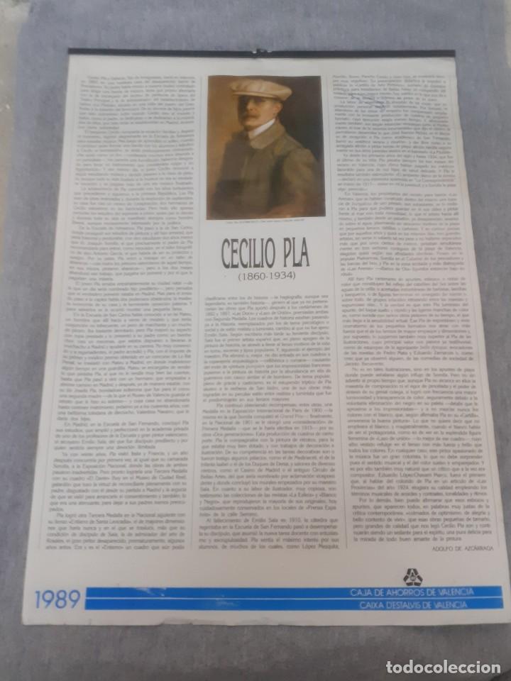Otros objetos de arte: Almanaque de Cecilio Pla 1989 - Foto 2