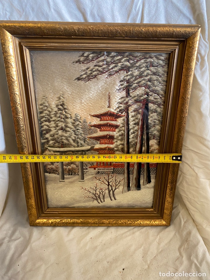 Otros objetos de arte: Paisaje chino bordado hilo - Foto 5
