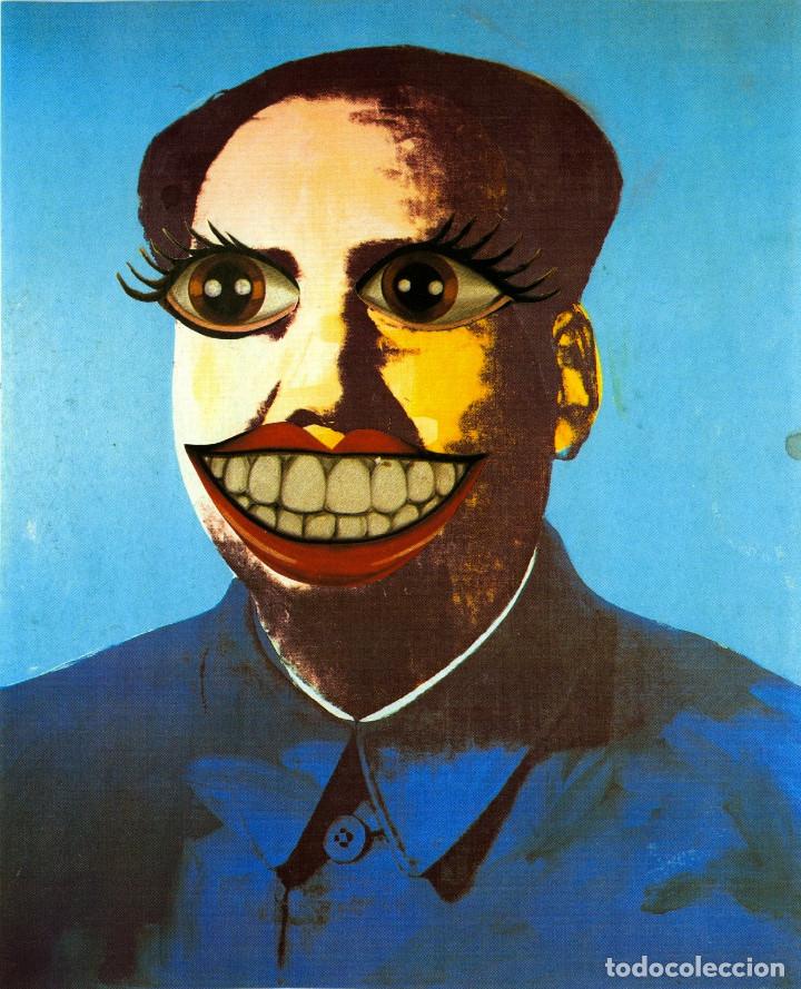 Otros objetos de arte: Mao Smile. Andy Warhol. Collage anal&oacute;gico de Indalecio - Foto 1