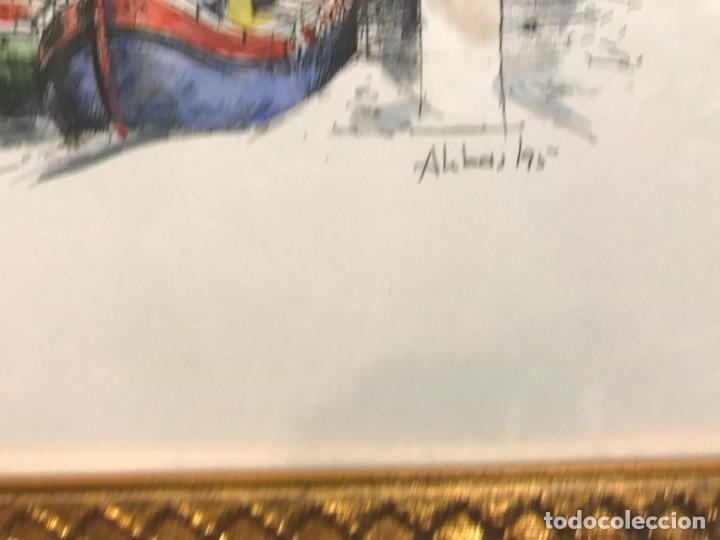 Otros objetos de arte: L&aacute;mina o plumilla coloreada de Par&iacute;s - Foto 3