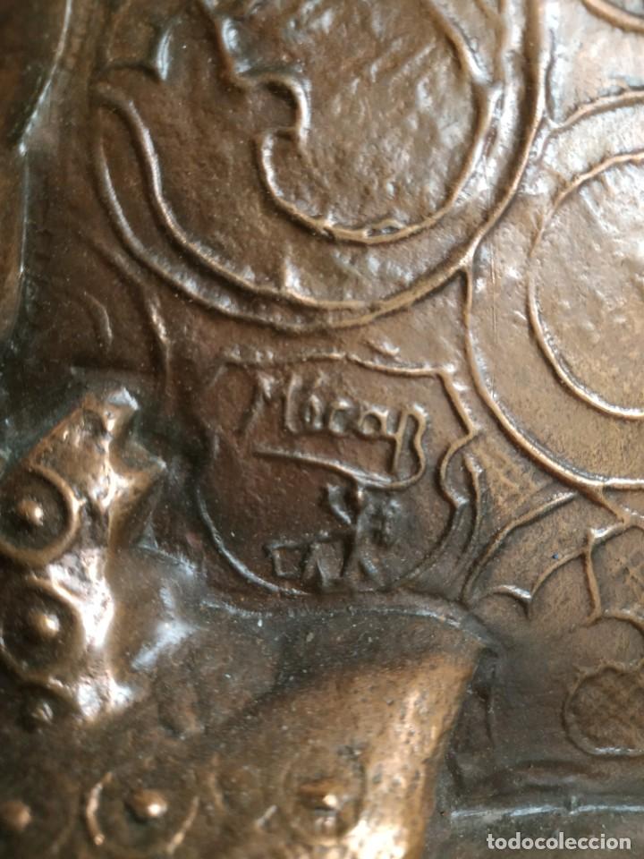 Otros objetos de arte: Placa Circular de Lat&oacute;n Gran Tama&ntilde;o, - Foto 6