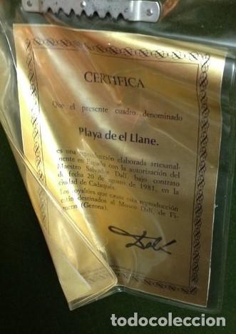 Otros objetos de arte: DAL&Iacute;.... PLAYA DEL LLAN&Eacute;...CON CERTIFICADO. - Foto 4