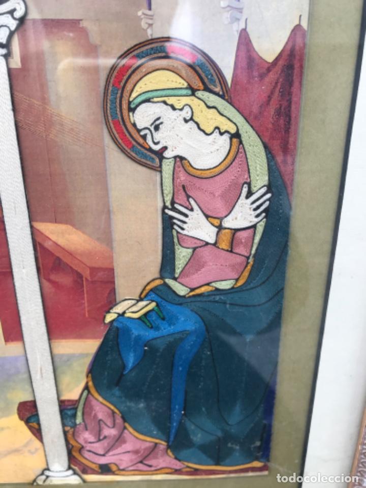 Otros objetos de arte: Cuadro, hilos, Virgen y Angel - Foto 2