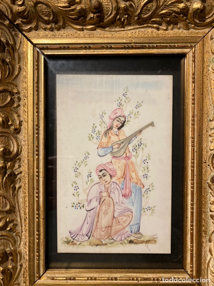 Otros objetos de arte: Miniatura sobre marfil o hueso - Foto 1