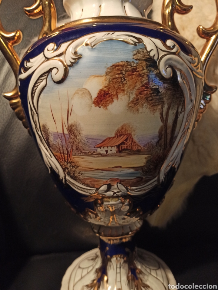 Otros objetos de arte: Jarr&oacute;n de porcelanas RAMGI MANISES - Foto 2