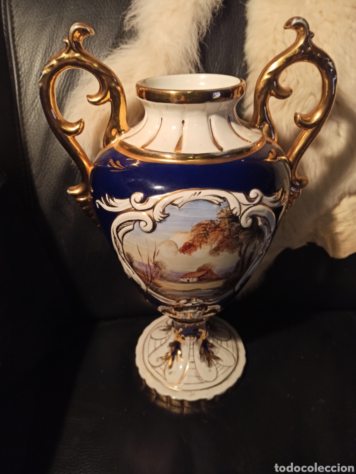 Otros objetos de arte: Jarr&oacute;n de porcelanas RAMGI MANISES - Foto 3
