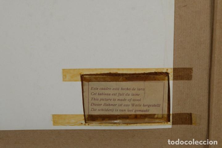 Otros objetos de arte: Cuadro hecho con lana Bodeg&oacute;n limones y jarra - Foto 7