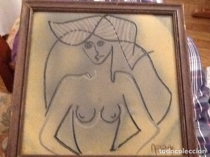 Otros objetos de arte: CUADRO PORCELANA FIRMA ARAS - Foto 1