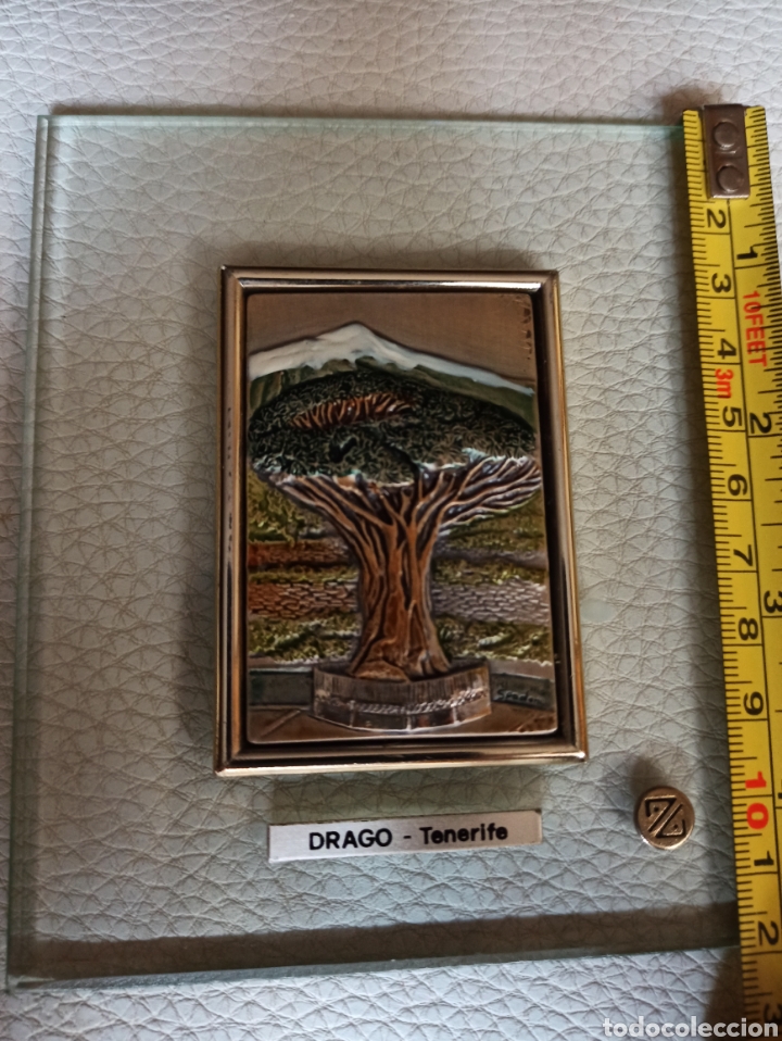 Otros objetos de arte: cuadro &aacute;rbol drago Tenerife . plata 925. - Foto 3