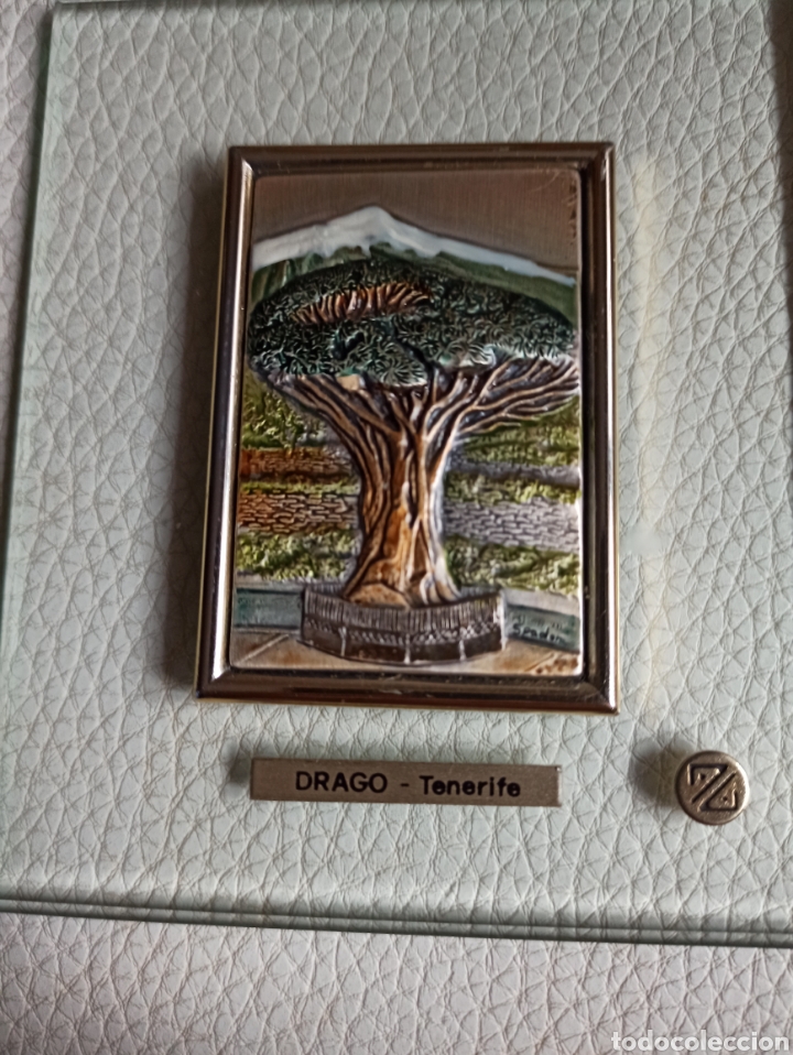 Otros objetos de arte: cuadro &aacute;rbol drago Tenerife . plata 925. - Foto 4