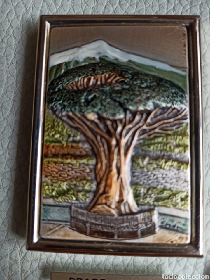 Otros objetos de arte: cuadro &aacute;rbol drago Tenerife . plata 925. - Foto 5