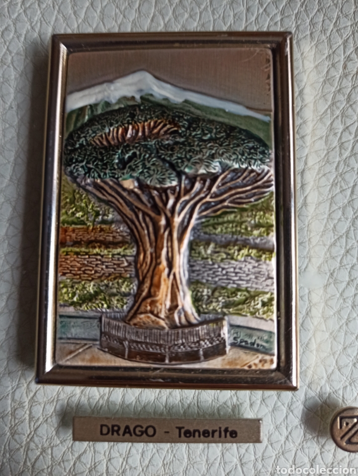 Otros objetos de arte: cuadro &aacute;rbol drago Tenerife . plata 925. - Foto 6