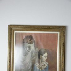 Otros Objetos de Arte: PABLO PICASSO. MADRE E HIJO. SALTIMBANQUIS. 1905. MUY BELLO MARCO. 88 X 72 CM. LÁMINA. SIGLO XX.