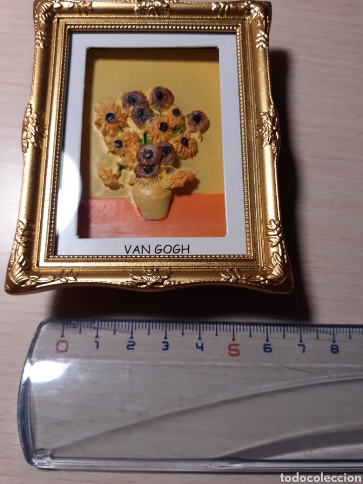 Otros objetos de arte: Marco cuadro los girasoles Van Gogh - Foto 2