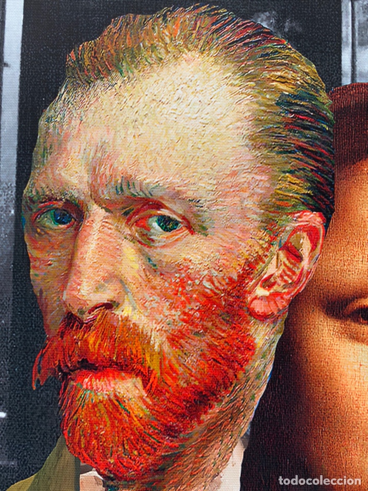 Otros objetos de arte: Pop Art Lienzo &oacute;leo inyectado Van Gogh y Mona Lisa - Foto 7