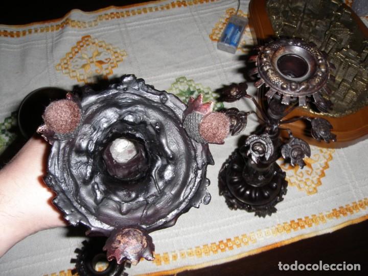 Otros objetos de arte: PRECIOSOS CANDELABROS DE BRONCE - Foto 5