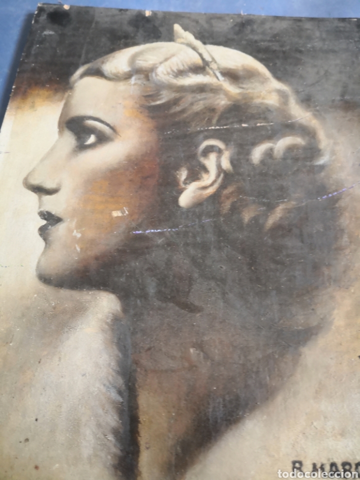 Otros objetos de arte: Pintura mujer r March - Foto 2