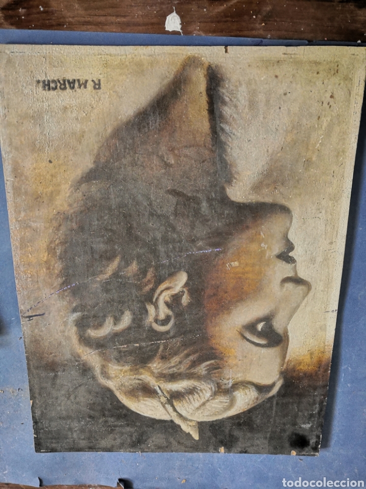 Otros objetos de arte: Pintura mujer r March - Foto 5