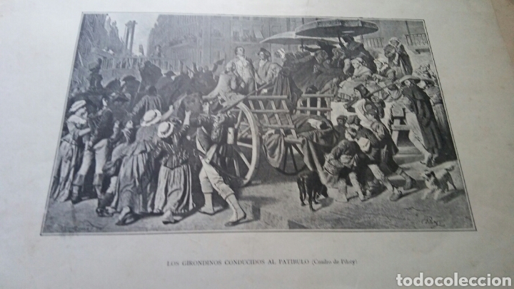 Otros objetos de arte: 2 laminas - Morte de Moliere y Los Girondinos - Foto 4