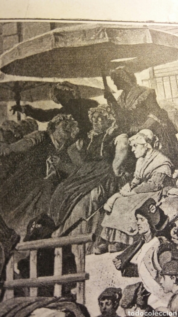 Otros objetos de arte: 2 laminas - Morte de Moliere y Los Girondinos - Foto 7