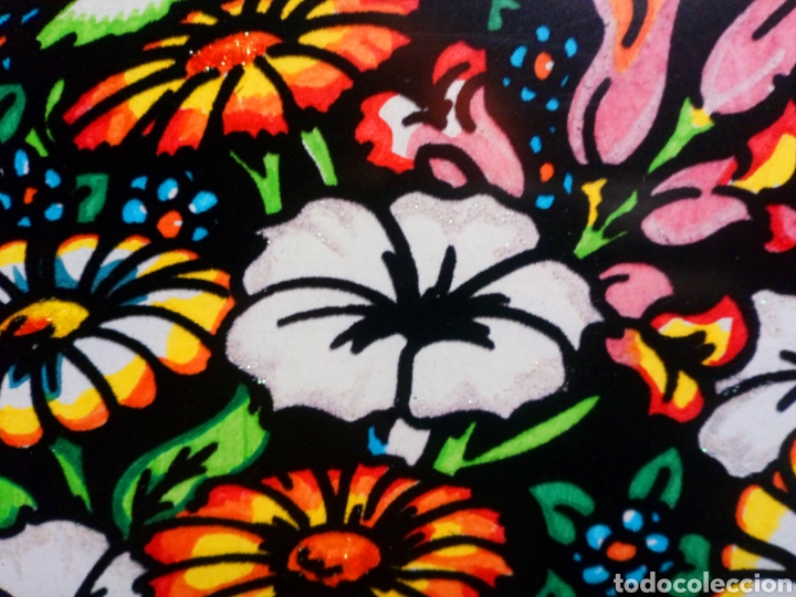Otros objetos de arte: L&aacute;mina coloreada a mano enmarcada. - Foto 2