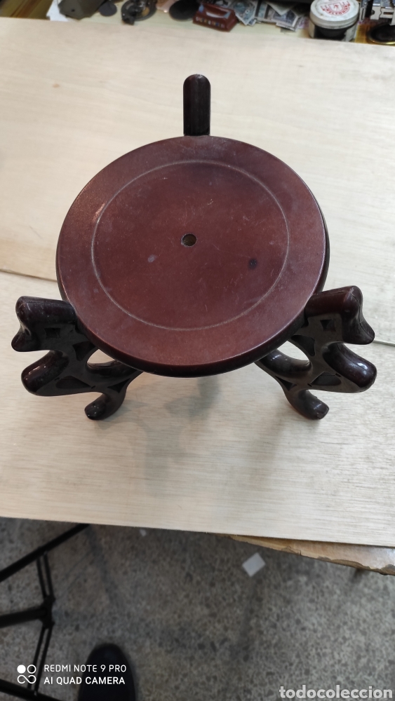 Otros objetos de arte: Base para realce de figuras, jarrones,etc. Madera. - Foto 2