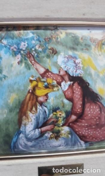 Otros objetos de arte: RENOIR... esmalte... enmarcado vintage - Foto 2