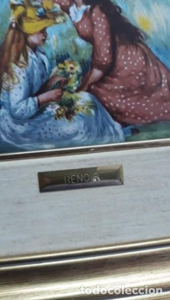 Otros objetos de arte: RENOIR... esmalte... enmarcado vintage - Foto 3