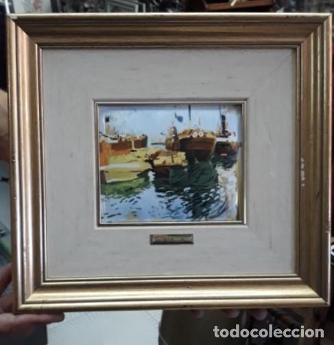 Otros objetos de arte: Sorolla.. ESMALTE... enmarcado vintage - Foto 1