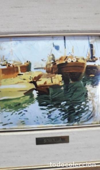 Otros objetos de arte: Sorolla.. ESMALTE... enmarcado vintage - Foto 2