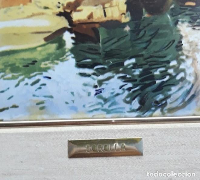 Otros objetos de arte: Sorolla.. ESMALTE... enmarcado vintage - Foto 3