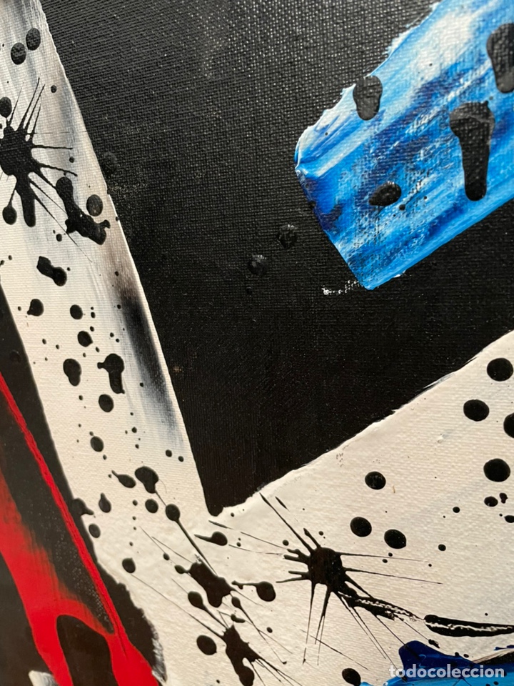 Otros objetos de arte: CUADRO ABSTRACTO CON DEDICATORIA - Foto 2