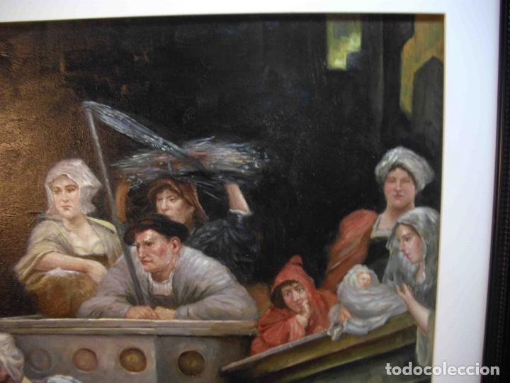 Otros objetos de arte: OLEO SOBRE LIENZO MUERTE DE LA PRINCESA - Foto 3