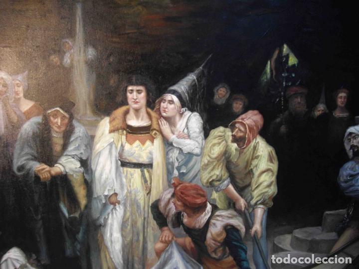 Otros objetos de arte: OLEO SOBRE LIENZO MUERTE DE LA PRINCESA - Foto 5