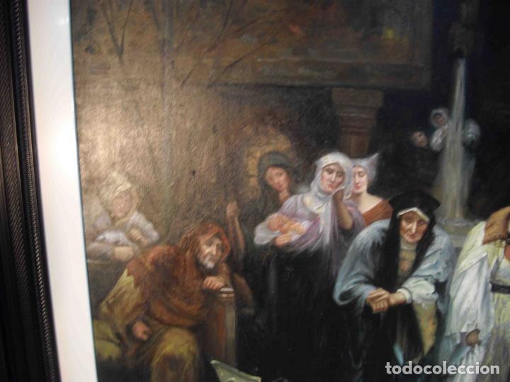Otros objetos de arte: OLEO SOBRE LIENZO MUERTE DE LA PRINCESA - Foto 6