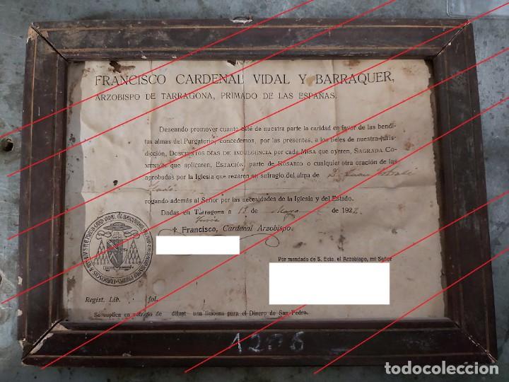 Otros objetos de arte: Cuadro de 26 x 18 cm, Cardenal Vidal y Barraquer - Foto 2