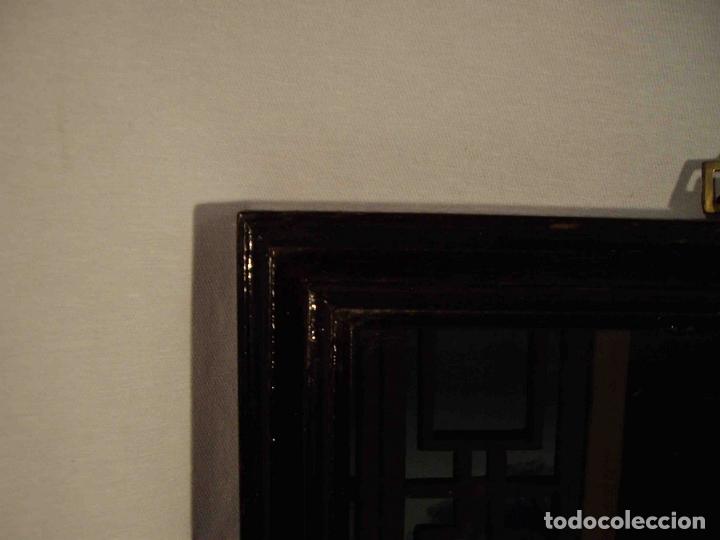 Otros objetos de arte: CUADRO CRISTAL DOS DAMAS JAPONESAS - Foto 5