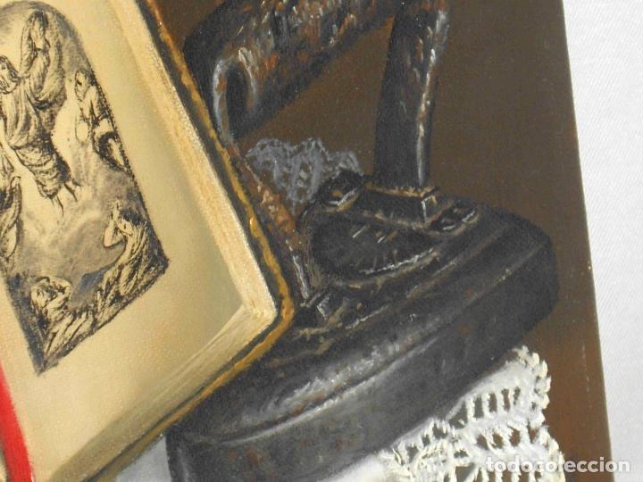 Otros objetos de arte: OELO BODEGON GAFAS BIBLIA PLANCHA - Foto 5